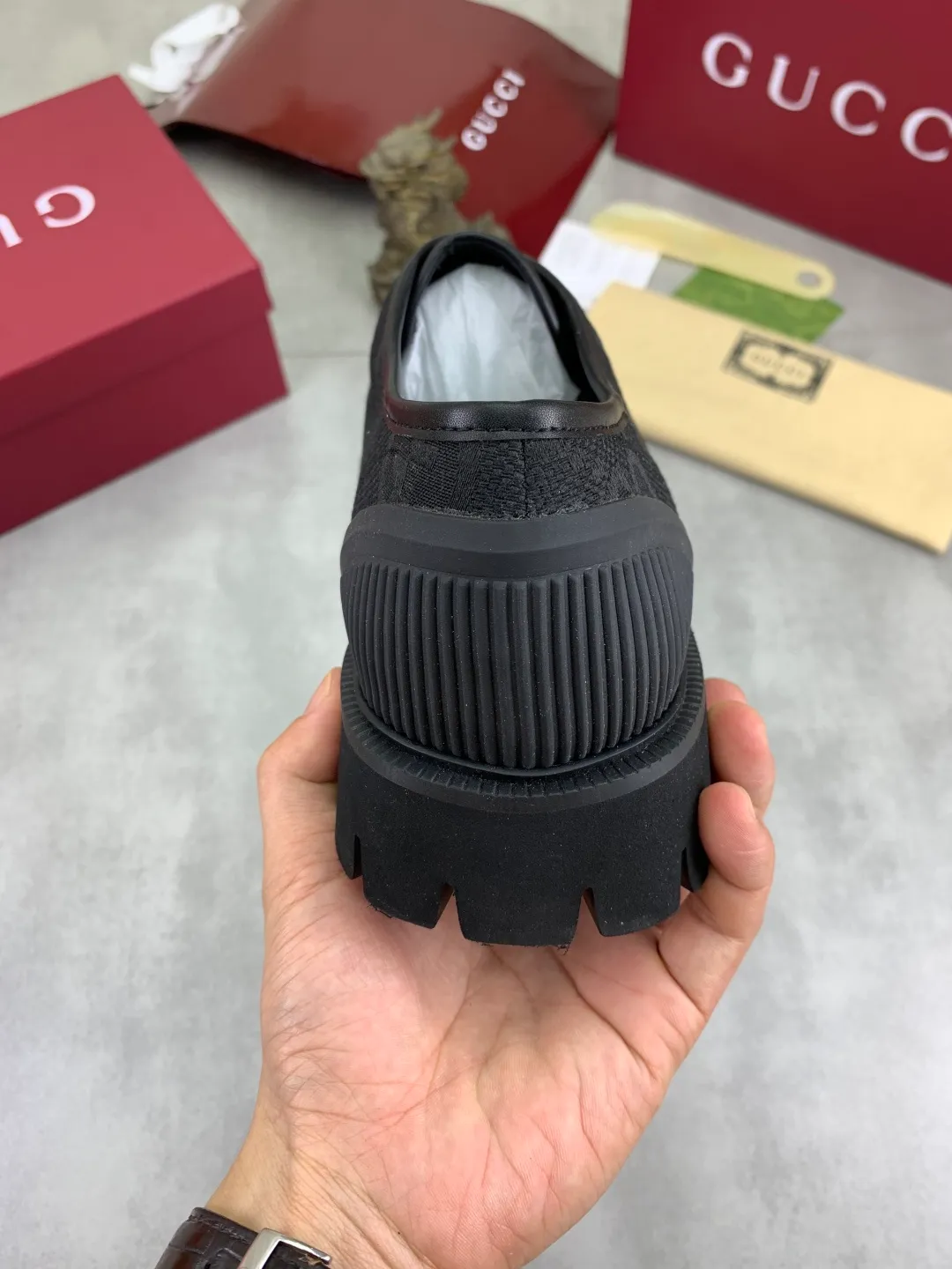 Men's Men's Shoes 💰P420 💰【New Style】 Gucci lazy slip-on couple 🧑‍🤝‍🧑 style high-top leather shoes hot selection (Gucci GUCCI) official website latest Gucci lazy 🎁 leather shoes, hot style 💥 style is simple and elegant, exclusive for trendy men. Unique official website latest brand original double G pressure Floral elements 👑 Original Gucci decoration, fashionable and elegant, fabric original calfskin with double G denim ✅ Fully imported soft sheepskin lining, official website designated wear-resistant lightweight foam business outsole, classic model taken in kind 🎬 Size: 35-46 Various colors available